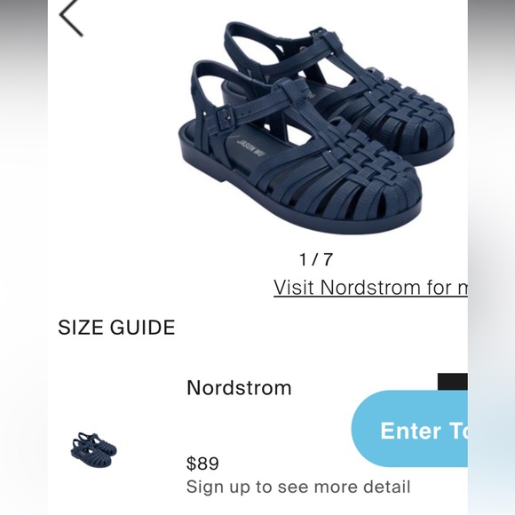 MELISSA / Jason Wu collab Possession Campana fisherman jelly sandal TEAL COBALT - Picture 9 of 11